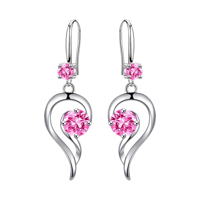 Boucles d'Oreilles Mode en Acier Inoxydable Rondes pour Femmes Créatives avec Diamants et Cristaux
