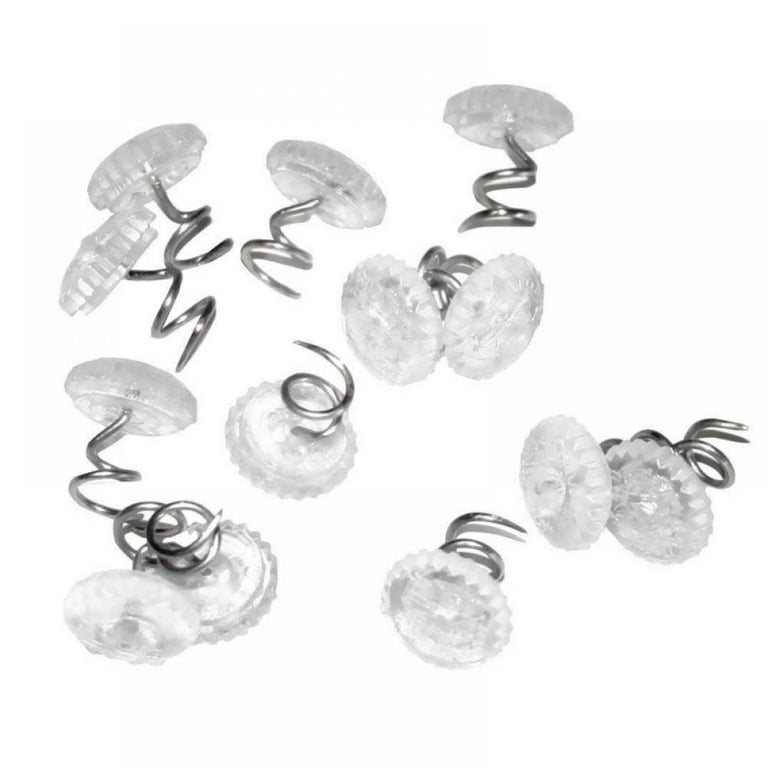 20 Pcs Dust Ruffle Pins Bed Skirt Pins Clear Heads Twist Pins for  Upholstery,Slipcovers and Bedskirts,Bedskirt Pins