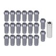 thumbnail image 2 of Locking Lug Nuts, 20pcs Wheel Lug Nuts M14x1.5 Thread 2in Height  For Improving The Overall Appearance Of The Vehicle For Showing Off The Wheels Black, Color,Red,Blue, 2 of 8