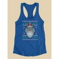 thumbnail image 3 of Viking Santa Racerback Tank Women -Smartprints Designs, Female XX-Large, 3 of 4