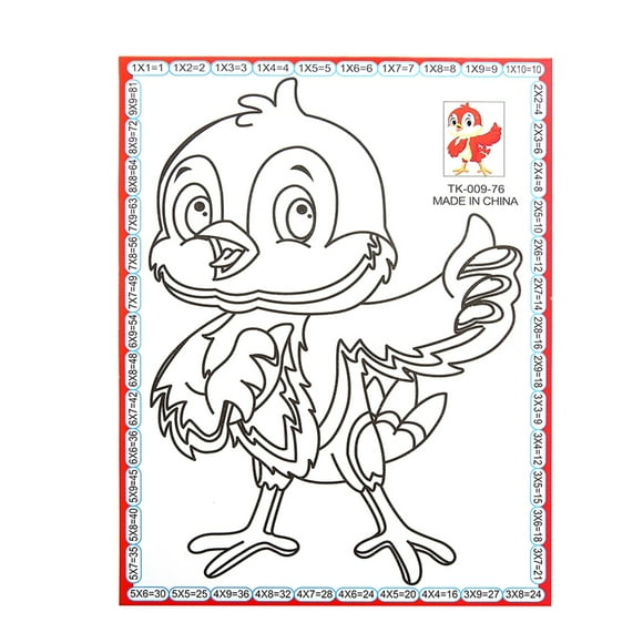 Yazoeia Children Canvas Colors Paint with Brush Set DIY Chick Animals Painting for Kids Educational Toy MY320-14591