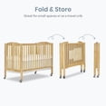 thumbnail image 4 of Dream On Me 2-in-1 Folding Full-Size Crib Natural, 4 of 10