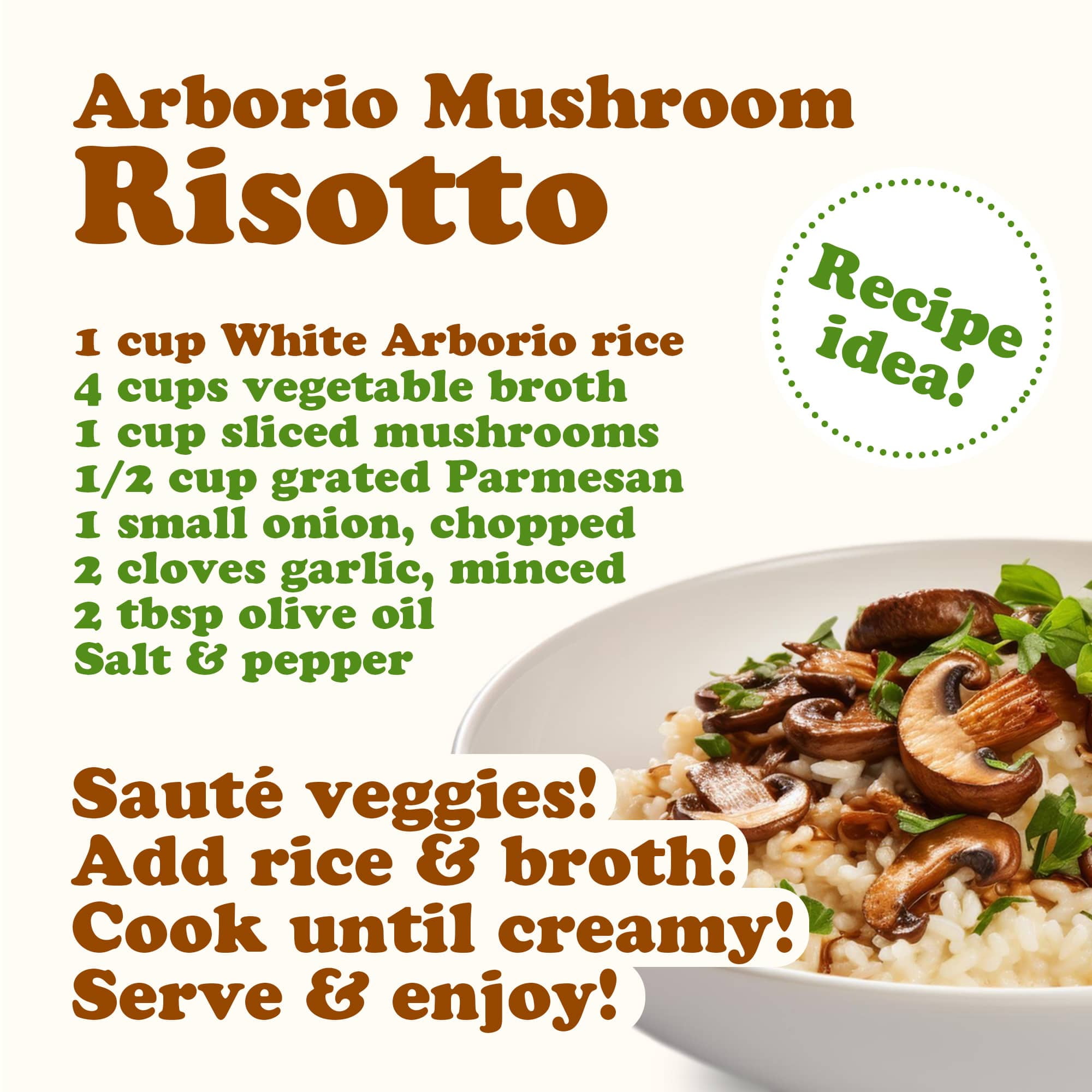 Food to Live Italian Arborio White Rice, 10 Pounds – Short-Grain White Rice Variety, Superfino, Vegan, Kosher