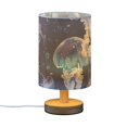 thumbnail image 2 of Cartoon Transparent Jellyfish Table Lamp with USB Port LED Warm Light Lamp Night Light Home Decor, 2 of 7