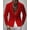 Red, variant on Men's Sheer Striped Single-Breasted Blazer, Notch Lapel Contrast Stripe Slim Fit Suit Jacket for Parties, Fashion Events & Avant-Garde Styling
