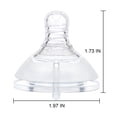 thumbnail image 2 of LittleForBig Silicone Soft Touch Adult Bottle Nipples Replacement Teat Compatible with LittleForBig Bottles - Lip Care Bottle Nipples for Adults 3-Pack, 2 of 8