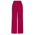 thumbnail image 6 of RYDCOT Women'S Summer 2 Piece Linen Outfits Sleeveless V Neck Tops and High Waisted Wide Leg Pants Sets Hot Pink, 6 of 9