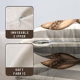thumbnail image 5 of Christmas Winter Pillow Covers 16x16 Inch Set of 2 Gloves Eucalyptus Holly Decorative Throw Pillows Xmas Holiday Seasonal Grey Stripes Cushion Case for Outdoor Couch Patio, 5 of 6