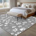 thumbnail image 4 of 5'x7' Area Rugs for Living Room Bedroom, Dog Claws Washable Rug Carpet Runner Indoor Outdoor, Grey Vintage Cartoon Funny Animals Print Non Slip Floor Mats Area Rug for Kitchen, Nursery, 4 of 8