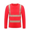 thumbnail image 4 of WEAIXIMIUNG Custom T Shirts For Men Men High Vis Reflective T Shirt Long Sleeve Mesh Shirts Work Shirt, 4 of 4