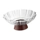 thumbnail image 3 of Bol de fruta con pedestal, bol alto transparente decorativo para dulces, frutos secos y aperitivos. Blanco, 3 of 9