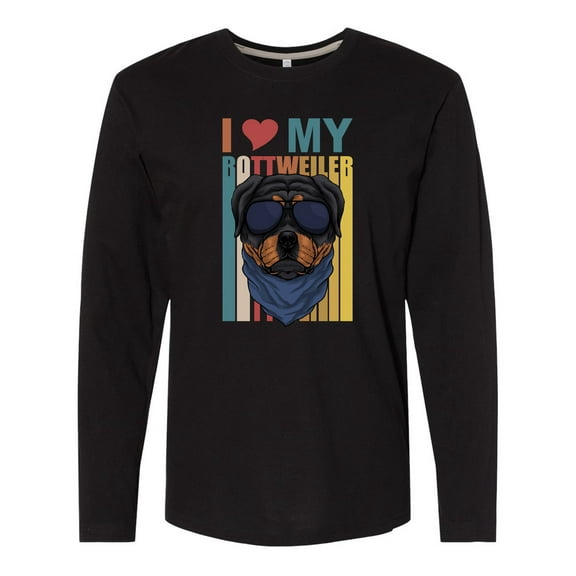 Inktastic I Love My Rottweiler Dog Long Sleeve T-Shirt