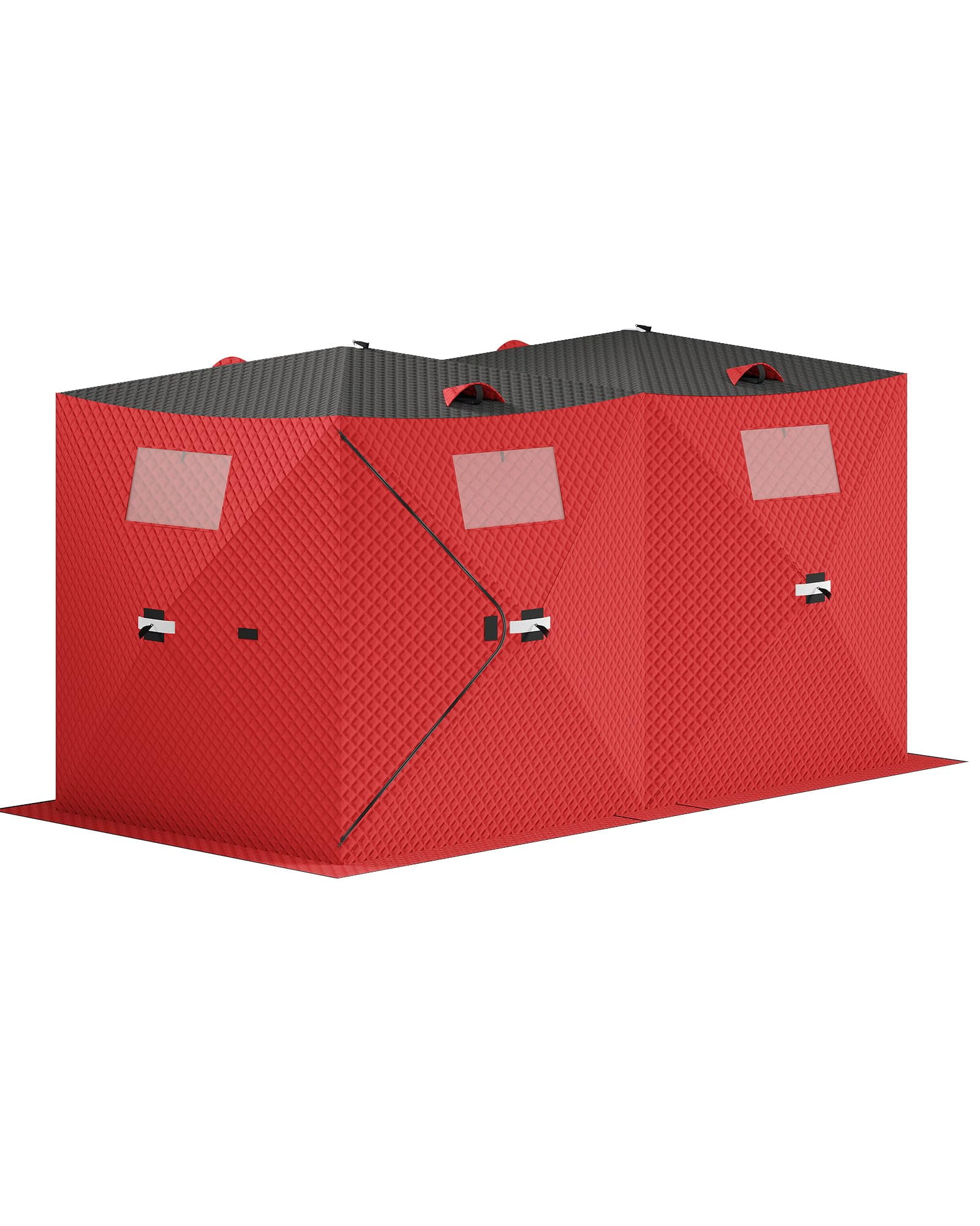 CLAM C-720 Portable Thermal Hub Ice Fishing Shelter, Insulated 6 x