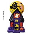 thumbnail image 3 of Halloween Lighted Haunted House Tabletop Figurine LED Spooky House Statue with Flying Witch, Ghost, Black Cat & Jack-O-Lantern Indoor Mantel Shelf Ornament for Halloween Home Party Decoration, 3 of 6