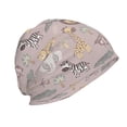 thumbnail image 3 of Gaeub Safari Animals Knit Cuffed Beanie Top Level Beanie Men Women Winter Knit Caps Soft Ski Hat, 3 of 7