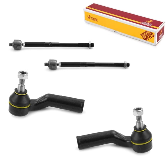 Metrix Premium Chassis Parts - 4 PC Inner & Outer Tie Rod End Kit Fits 15-19 Lincoln MKC, 14-18 Ford Transit Connect, 13-18 C-Max, 13-19 Escape, 12-18 Focus, EV800898 ES800955 ES800954