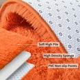 thumbnail image 4 of Socofuz 4x6ft Orange Fluffy Rug Non-Slip Plush Indoor Floor Bedside Area Rug for Living Room, Bedroom, Girls Kids Room, Nursery Home Decor, 4 of 7