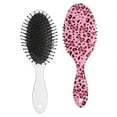 thumbnail image 2 of Leopard Print Hair Brush, Detangler Hairbrush with Cushion Grip, Stylish Animal Pattern for Women, Girls, Kids, Wet Dry Hair Detangling, Daily Scalp Massage Comb, Travel-Friendly Gift, 2 of 8