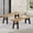 Grey, variant on Light Gray Water-Resistant Outdoor Dining Chairs Set of 2, Acacia Wood Armless Patio Seating with Cushions, Sandblasted Dark Gray Frame, 19L x 23W x 35H inches