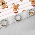 thumbnail image 4 of Homewish Gingerbread Man Blackout Curtains Set of 2 (52x84 Each) for Teens Boys Girls,Merry Christmas Window Curtains,Geometric Stripes Curtains and Drapes,Breathable Home Decor, 4 of 6