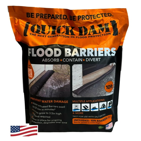 Barrera contra inundaciones activada por agua Quick Dam QD610-1 negra