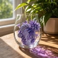 thumbnail image 3 of JWZZYD Artisanal Blue Ringed Octopus Glassware, 3.5" 2D Octopuses Stemless Wine Glasses, Handcrafted Marine Animal Bar Glass for Coastal Home Decor, Ocean Lovers(Sea Anemone, 1 Pack), 3 of 6