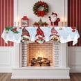 thumbnail image 2 of Christmas Gnomes Fireplace Mantle Scarf, Blue Joy Pine Branches Cardinal Birds Mantel Cover Table Runner for Home Living Room Door Window, Indoor Outdoor Holiday Party Decor 17" x 60", 2 of 8