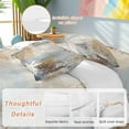 thumbnail image 2 of Retro Ocean Coral Bedding Duvet Cover Set Twin Size 4 Pieces Marine Life Starfish Watercolor Bedding Set with Zipper Closure, 1 Comforter Cover 68x86 Inches 1 Flat Sheet & 2 Pillow Cases, 2 of 7