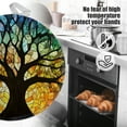 thumbnail image 5 of 4 PCS Pot Holders for Kitchen,Potholders Sets with Hook for Oven,Cooking,Baking,Tree Of Life With Branches, 5 of 7