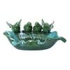 Ceramic Bird Basin 14 Inches Width, 5 Inches Height