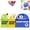 1green 1blue 1yellow, variant on Cute Fruit Monster Pop-Up Sticky Notes Dispenser, Translucent Sticky Notes Index Tabs Fun Clear Note Transparent Continuous Pull-Out Tabs 80 Sheets per Box for Office & Study(1green 1red 1pink)