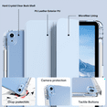 thumbnail image 4 of Kenke Case Compatible with iPad (A16) 11th Generation 11 inch 2025, iPad 10th Generation 10.9 Inch 2022 with Pencil Holder, Detachable Cover with Clear Hard Back Shell, Auto Sleep/Wake, Light Blue, 4 of 10