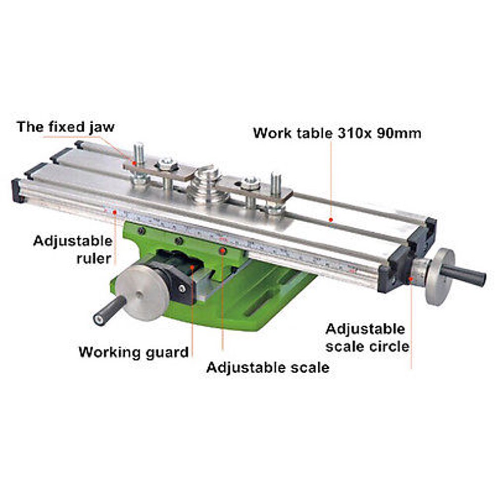 DIY Mini Multifunction Working Table Milling Machine Worktable 310*90mm