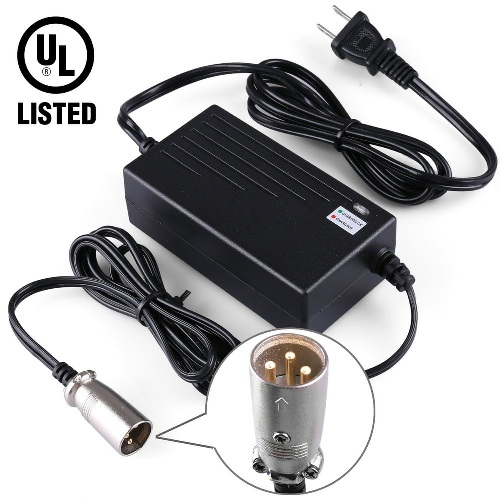 24V 2A Scooter battery Charger for Jazzy Power Chair, Pride Mobility