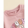 thumbnail image 6 of Suealasg Newborn Baby Boys Girls Halloween Clothes Short Sleeve Letter Ghost Print Sweatshirt Romper Bodysuit Jumpsuits 3 6 12 18 Months Infant Fall Playsuit, 6 of 7