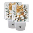 thumbnail image 7 of Orange Cat Amid Cotton Holly Christmas LED Night Light Sensor Lamp Plug-in Adjustable Brightness 2 Pack, 7 of 7