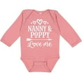 thumbnail image 3 of Inktastic Nanny and Poppy Love Me Granddaughter Boys or Girls Long Sleeve Baby Bodysuit, 3 of 5