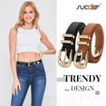 thumbnail image 3 of SUOSDEY Ladies Leather Belt Fashion Women Belts for Jeans with Black/Brown Belts, 3 of 6