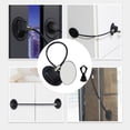 thumbnail image 4 of de seguridad magnética sin tornillos, seguro ños, tapón de antiatrapamiento, buena viscosidad, plástico multiusos para puerta de Negro perfecl Cerradura de seguridad, 4 of 8