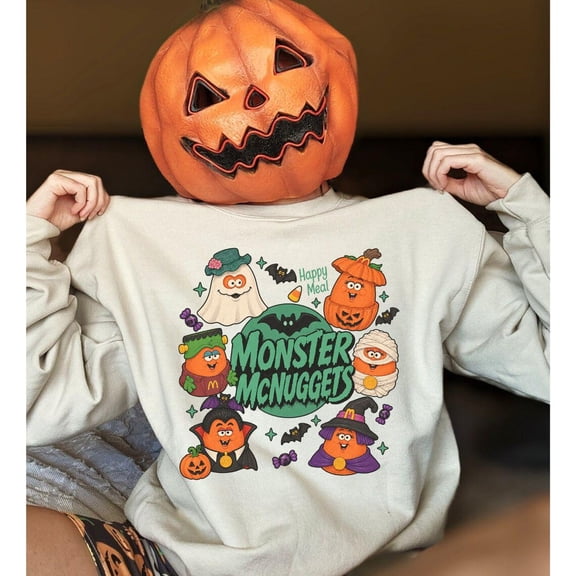 Nostalgia Monster Nuggets Sweatshirt, Vintage Halloween Shirt, Halloween Monsters Shirt