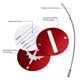 thumbnail image 3 of NUOLUX 8pcs Aluminum Air Plane Pattern Luggage Tag Baggage Handbag ID Tag Name Holder with Key Ring, 3 of 4