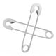 thumbnail image 4 of Pendientes de acero inoxidable con imperdible, pendientes largos, pendientes góticos, enhebrador de orejas. Plata, 4 of 6