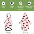 thumbnail image 3 of Uemuo Ladybugs And Flower for Winter Dog Hoodie Sweatshirts with Pockets Warm Dog Clothes for Small Dogs Chihuahua-Small, 3 of 8