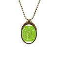 thumbnail image 1 of Cubo de combinatoria matemática del espacio geométrico Collar Retro Elíptico Colgante Achinado Unbranded M, 1 of 3