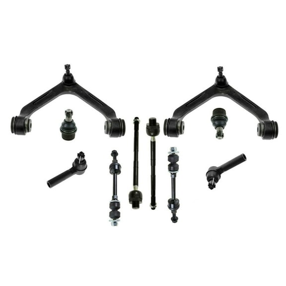 10 Pc Front Upper Control Arms Tie Rod Ends   Lower Ball Joints Sway Bar Link Complete Suspension Kit Fits select: 2003-2006 DODGE RAM 2500, 2003-2006 DODGE RAM 3500
