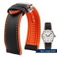 thumbnail image 3 of Correa de reloj de lona impermeable de caucho y silicona para deportes al aire libre de 19, 20, 21 y 22 mm de la serie Citizen Helmsman/Commander, 3 of 5