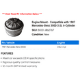 thumbnail image 2 of Engine Mount - Compatible with 1987 Mercedes-Benz 300D 3.0L 6-Cylinder, 2 of 2
