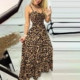 thumbnail image 2 of Fashion Beach Dress for Womens 2025 Plus Size Leopard Print New Sexy Temperament Suspender Dress, 2 of 6