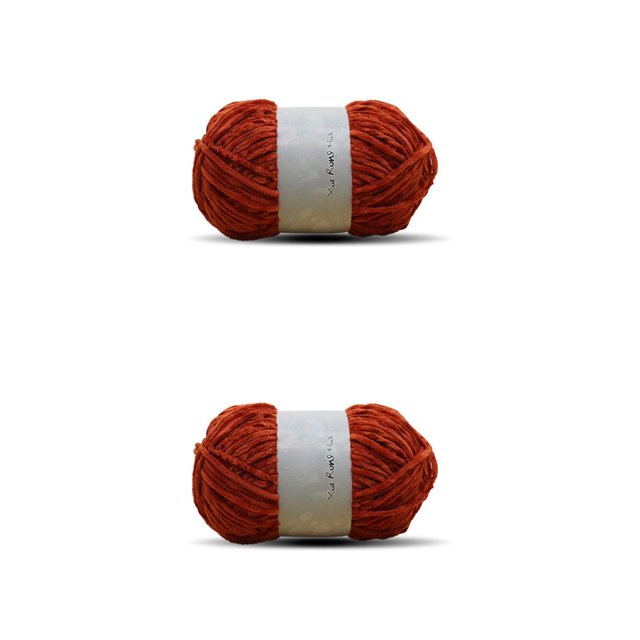 Cateissary Bufanda de hilo de terciopelo de 100g, hilo de tejer DIY, suéter, hilo de ganchillo, accesorio para tejer a mano, suministros de costura No.15 2piezas Cateissary CBP163663
