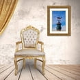 thumbnail image 3 of Gulin, Sylvia 17x24 Gold Ornate Wood Framed with Double Matting Museum Art Print Titled - USA-New England-Maine-Mt-Desert Island weather vane topped with a fishing boat, 3 of 4